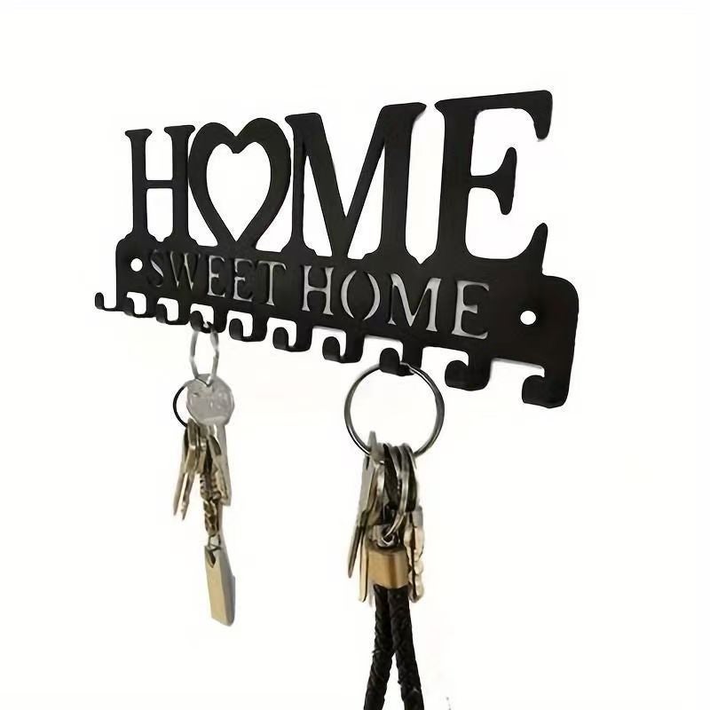 Home Key Hanger Wall Storage Rack Metal Art Decoration Hook Keysholder Coat Hood Entrance - Image 5